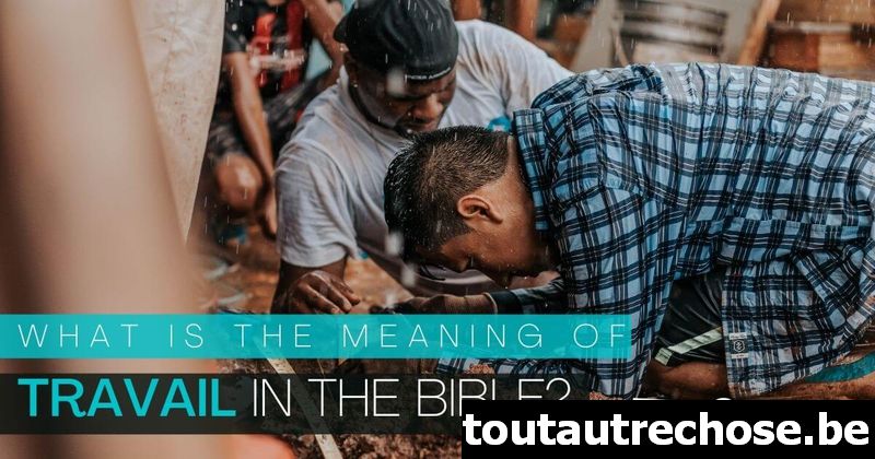 Quelle est la signification du travail dans la Bible ?
